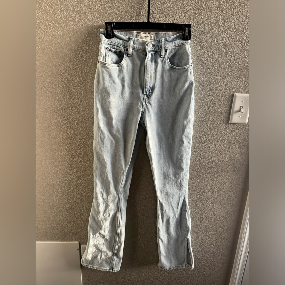 Abercrombie and fitch the slim straight ultra high rise curve love